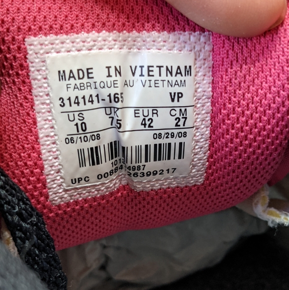 VINTAGE, RARE Nike Dunk Low 6.0 'Pink White Black' m8.5/w10 - Picture 8 of 15